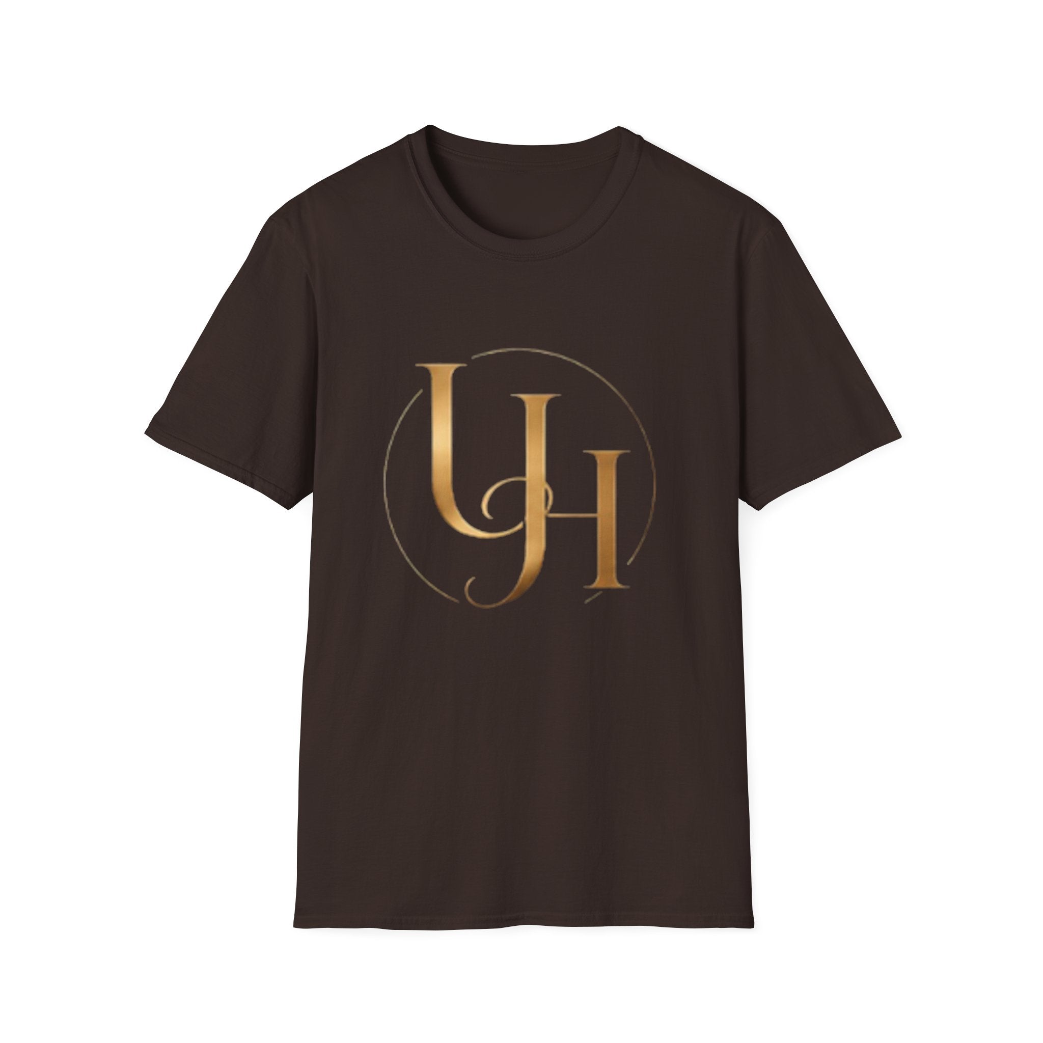 UH Monogram T-Shirt — Elegant Gold Initials Tee