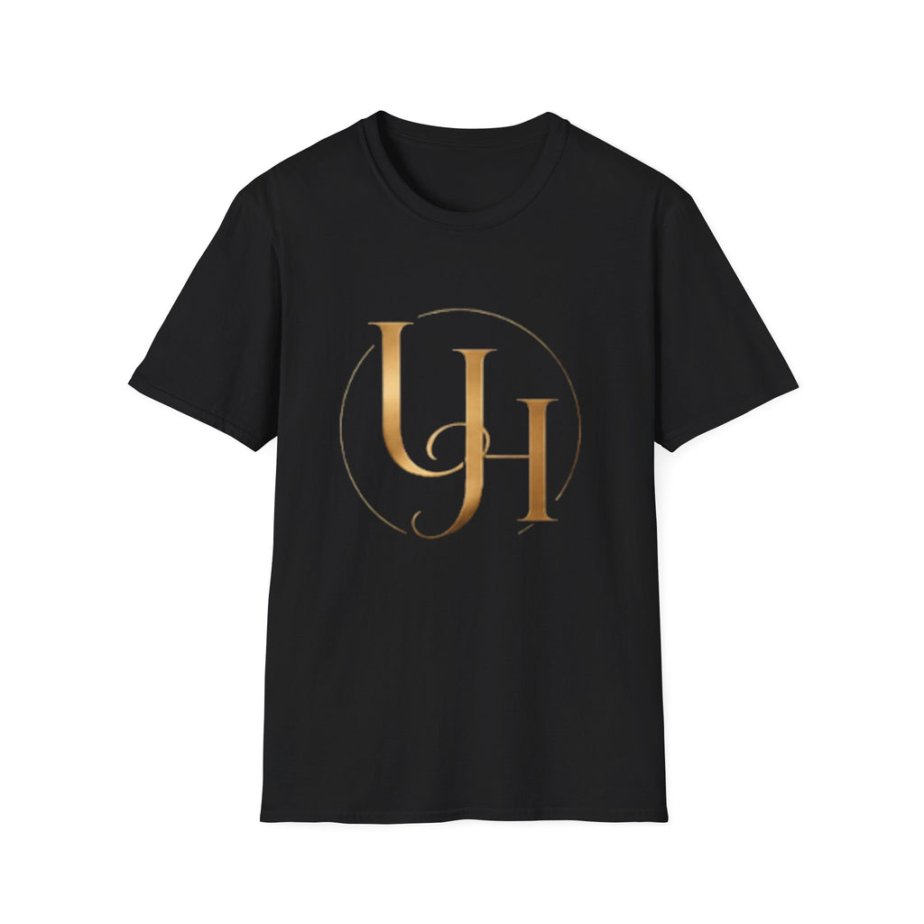 UH Monogram T-Shirt — Elegant Gold Initials Tee