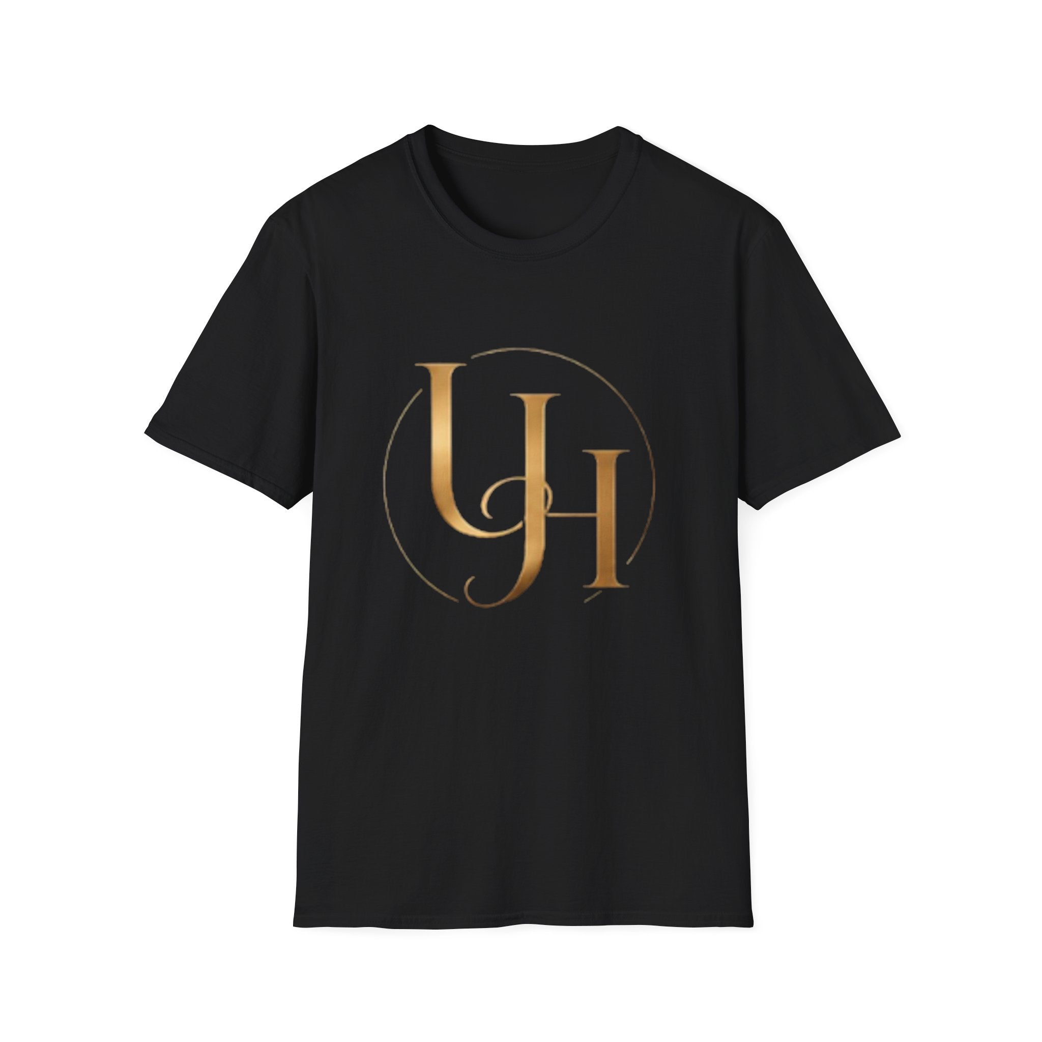 UH Monogram T-Shirt — Elegant Gold Initials Tee