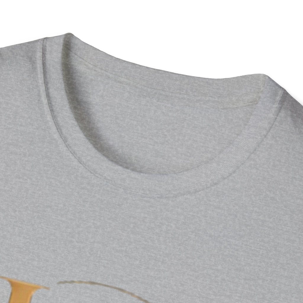 UH Monogram T-Shirt — Elegant Gold Initials Tee