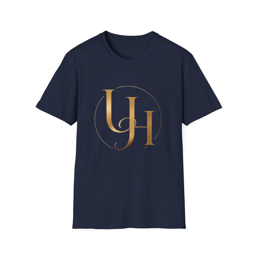 UH Monogram T-Shirt — Elegant Gold Initials Tee