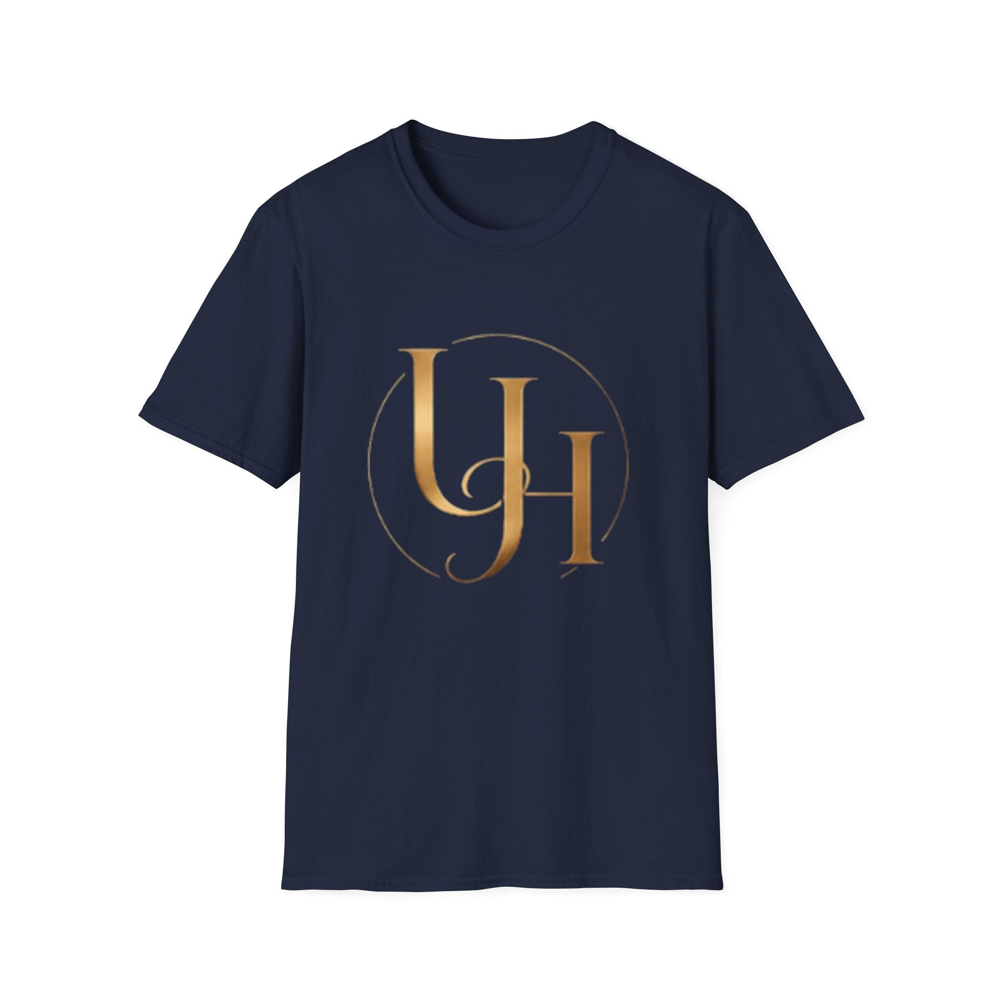 UH Monogram T-Shirt — Elegant Gold Initials Tee