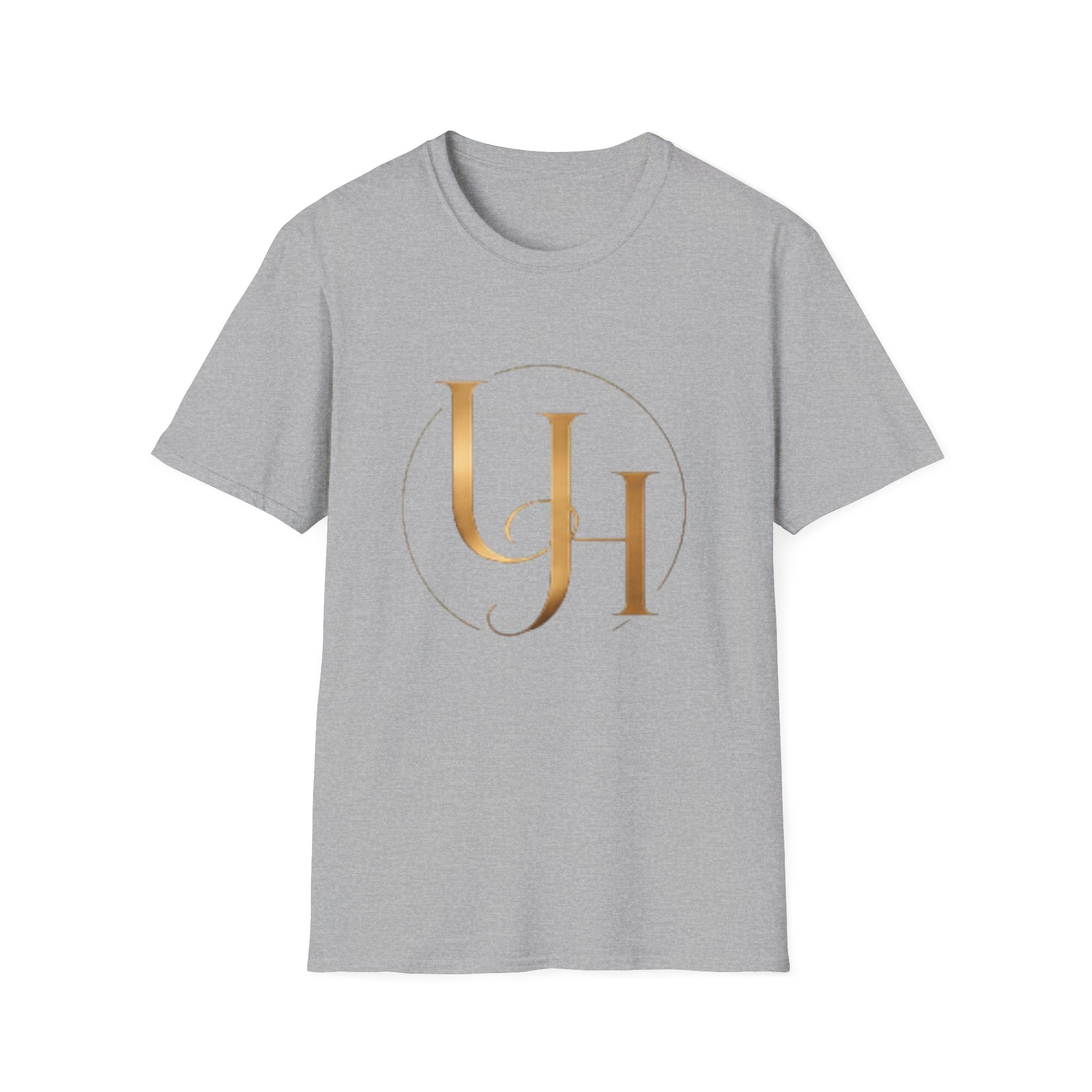 UH Monogram T-Shirt — Elegant Gold Initials Tee