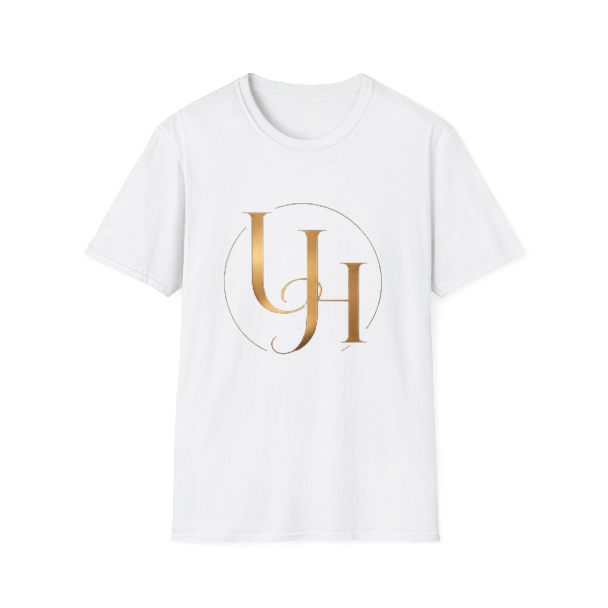 UH Monogram T-Shirt — Elegant Gold Initials Tee