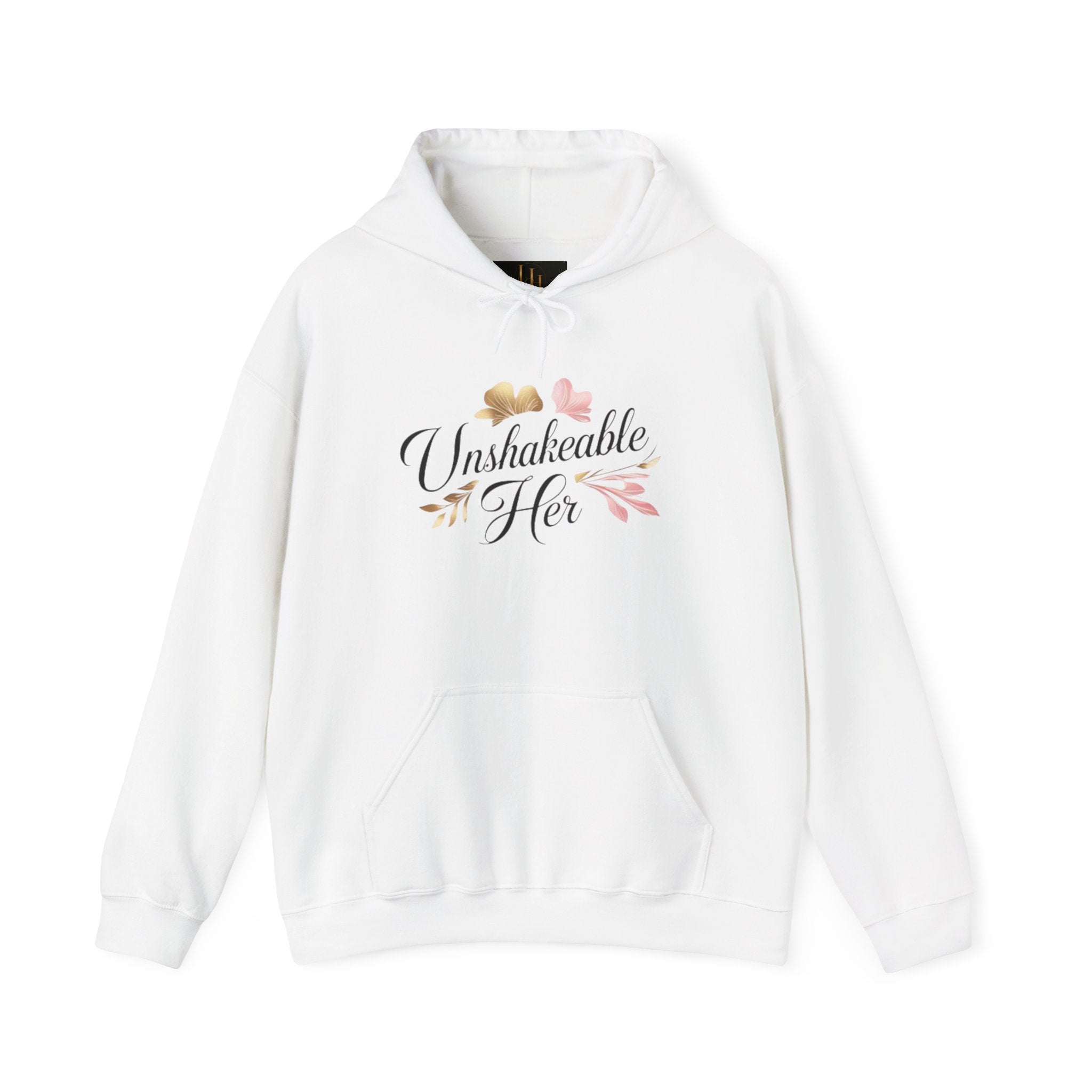 Unshakeable Her Hoodie – Inspirational Floral Women’s Pullover