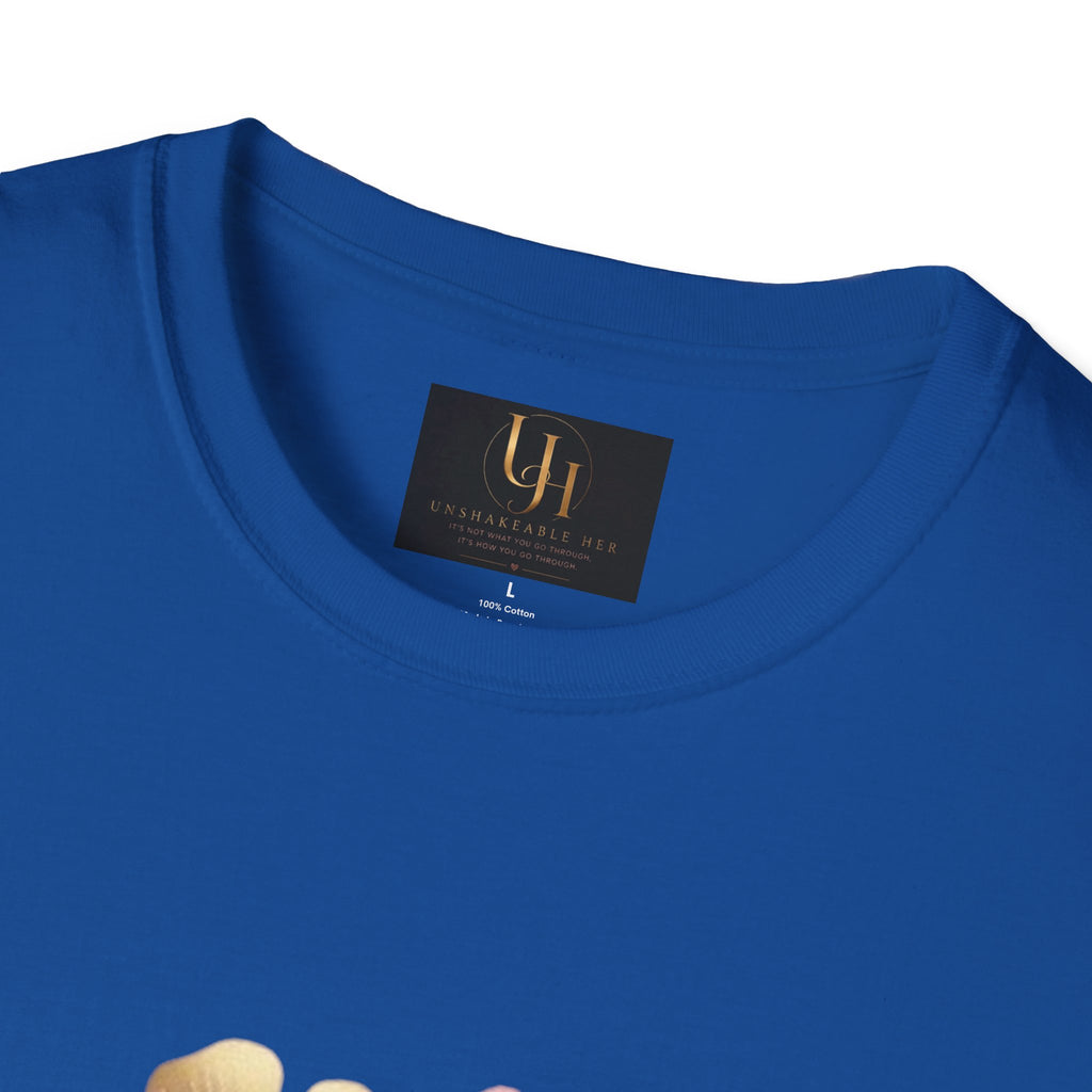 Unshakeable Her T-Shirt | Feminine Script Floral Design