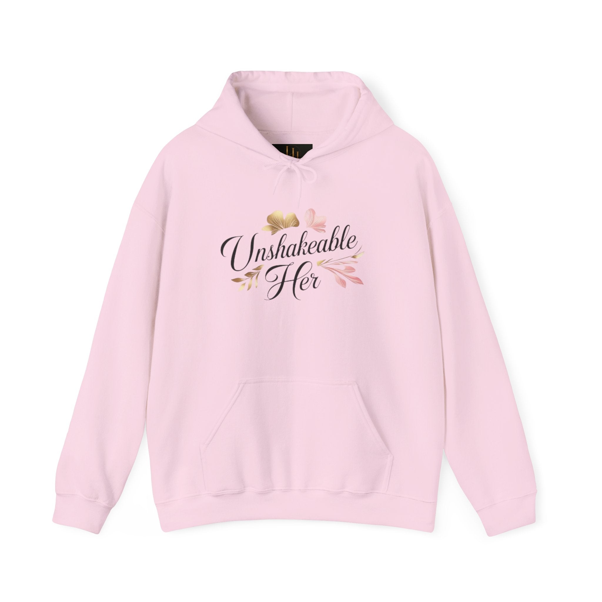 Unshakeable Her Hoodie – Inspirational Floral Women’s Pullover