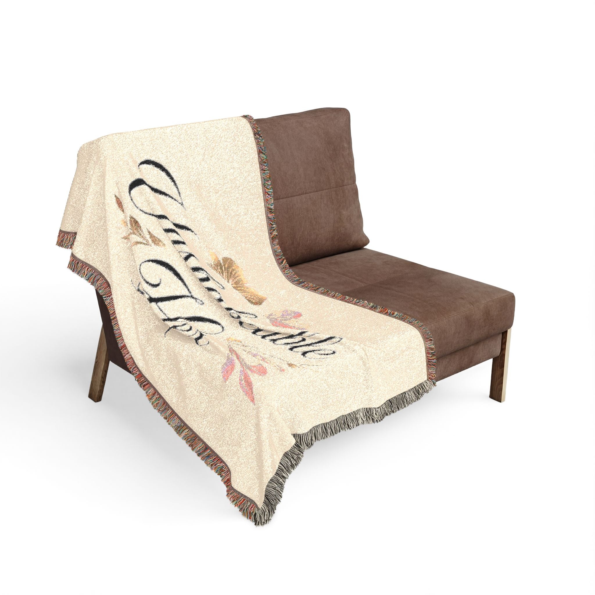 Unshakeable Her Woven Blanket — Inspirational Throw for Women