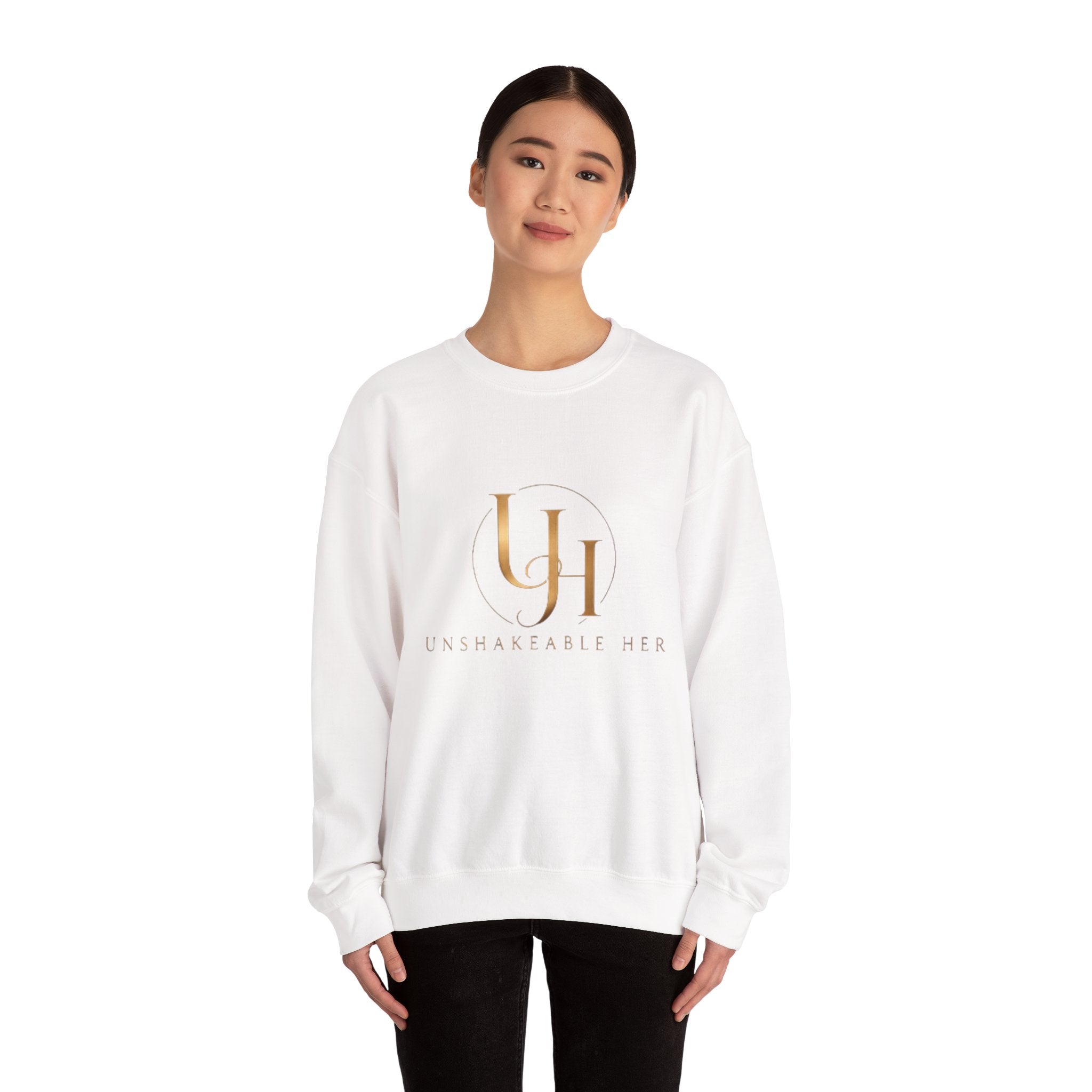 Unshakeable Her Crewneck Sweatshirt – Feminine Floral Empowerment Pullover