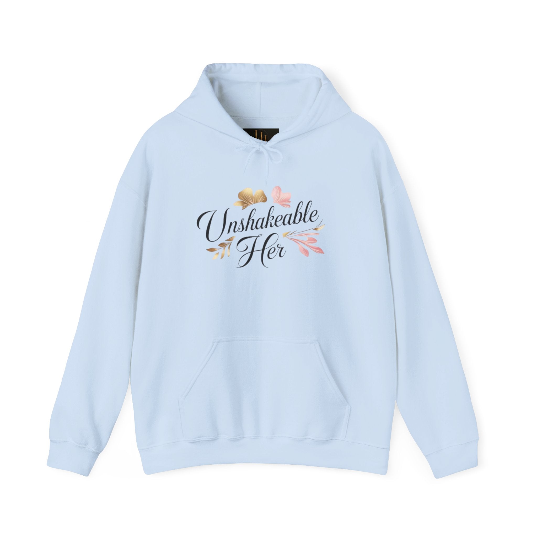 Unshakeable Her Hoodie – Inspirational Floral Women’s Pullover