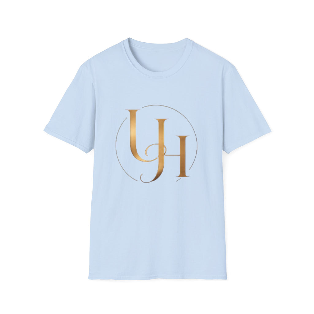 UH Monogram T-Shirt — Elegant Gold Initials Tee