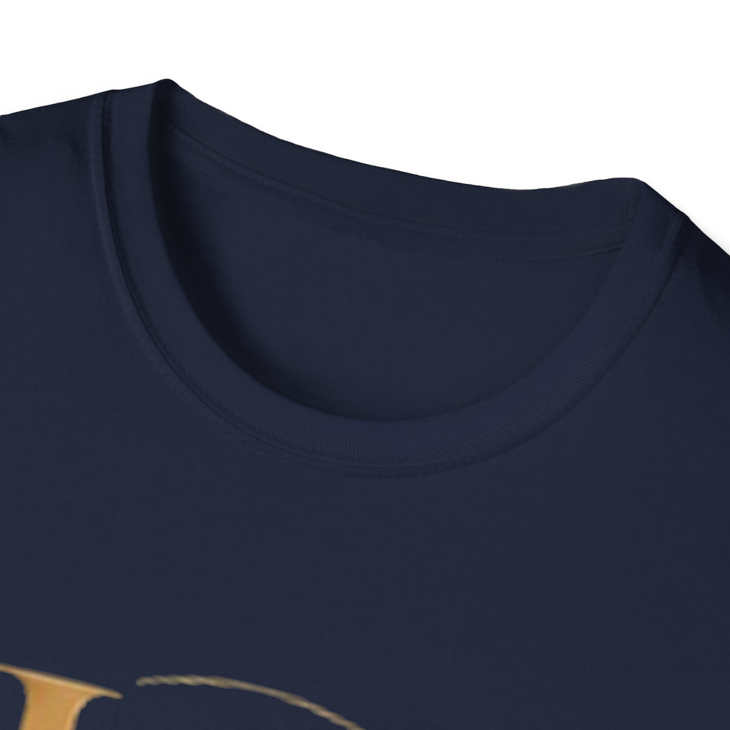 UH Monogram T-Shirt — Elegant Gold Initials Tee