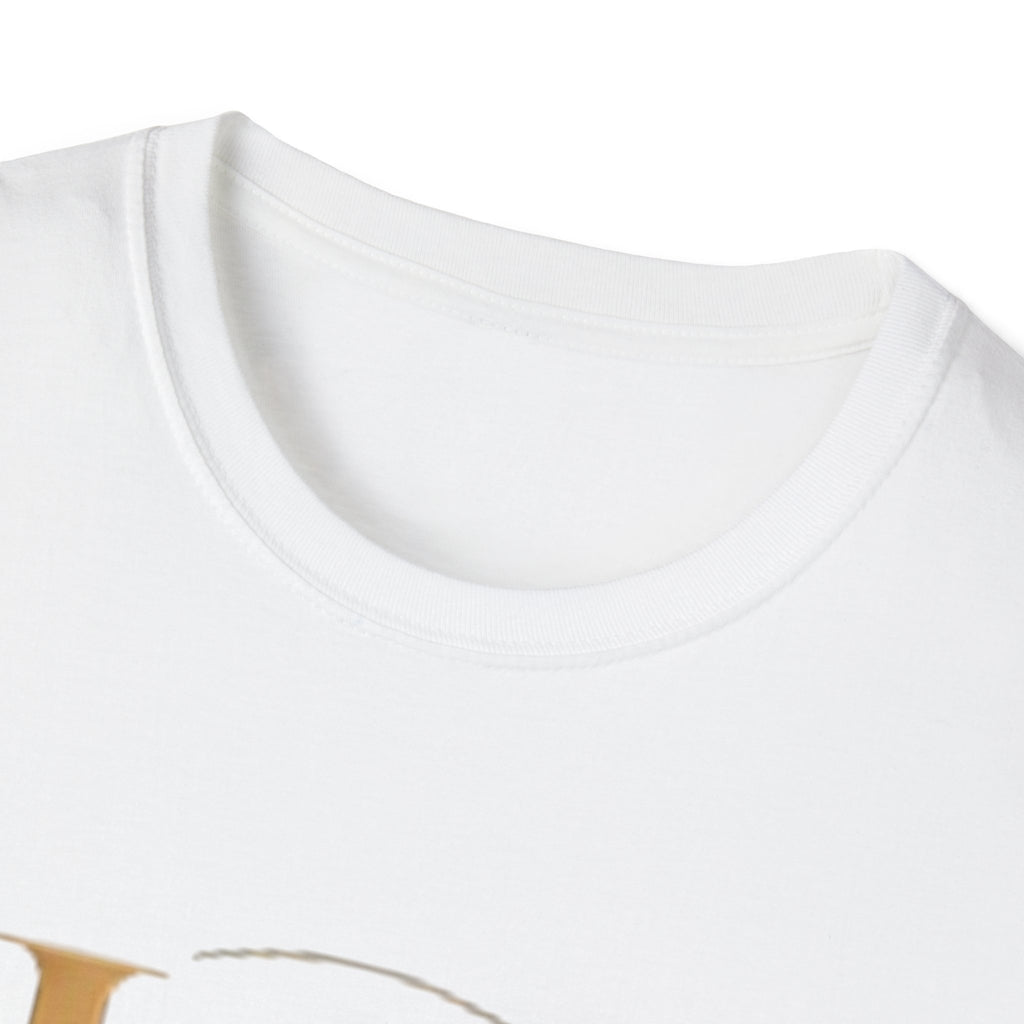 UH Monogram T-Shirt — Elegant Gold Initials Tee