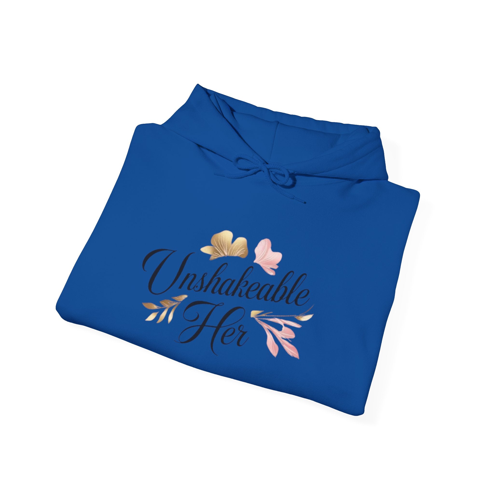 Unshakeable Her Hoodie – Inspirational Floral Women’s Pullover