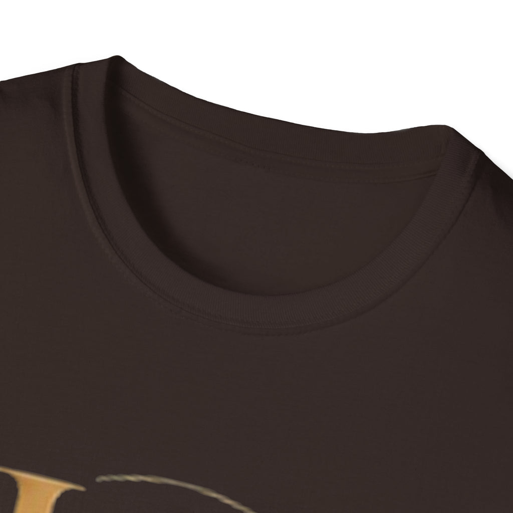 UH Monogram T-Shirt — Elegant Gold Initials Tee