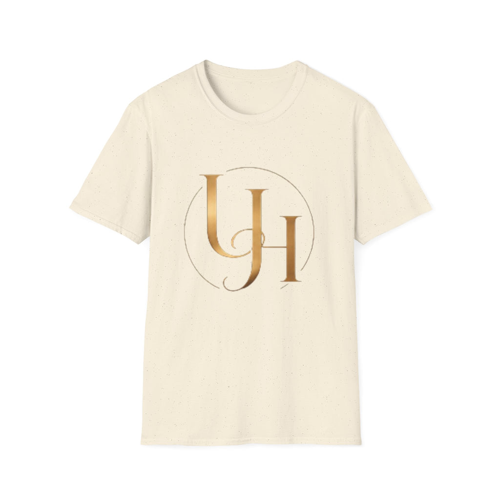 UH Monogram T-Shirt — Elegant Gold Initials Tee