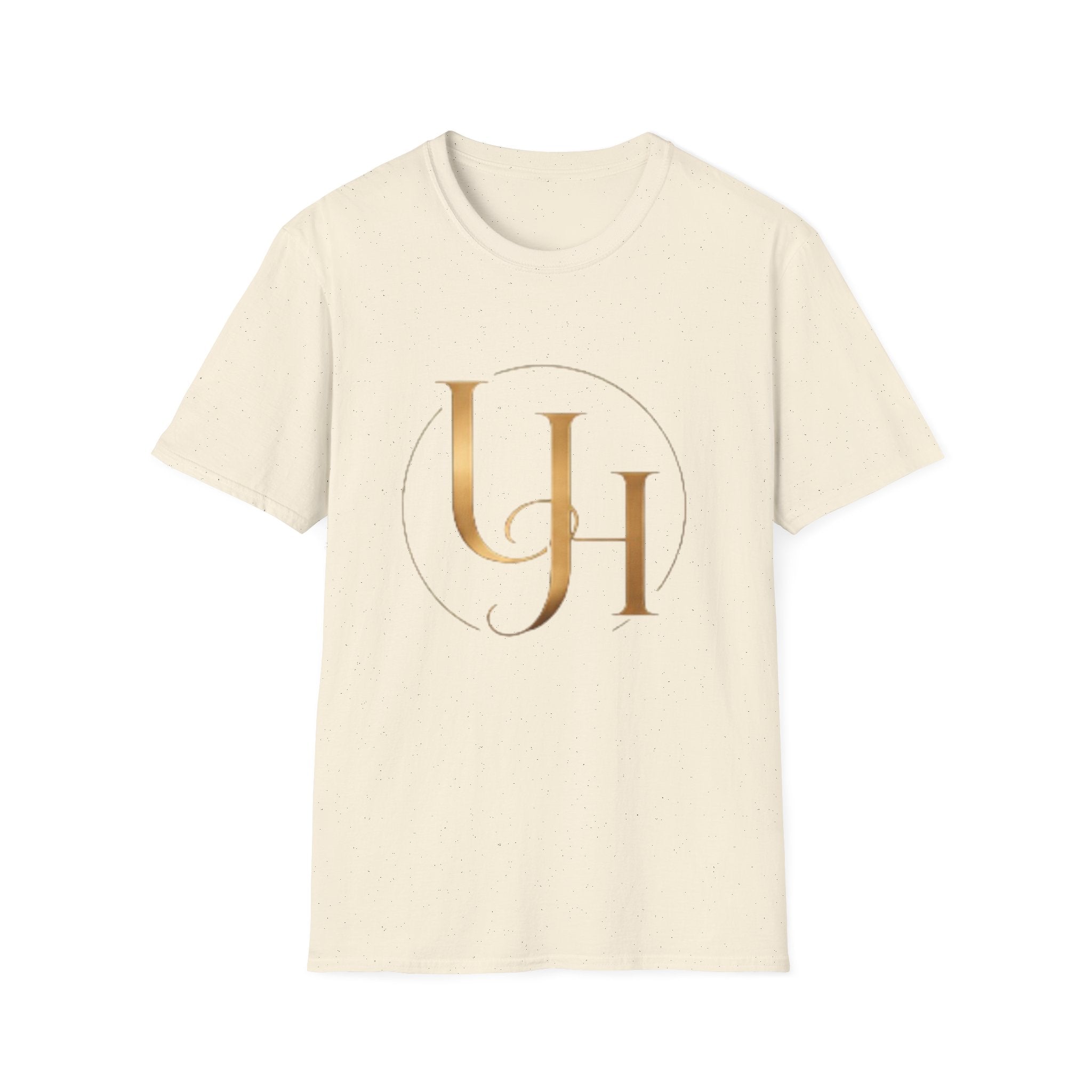 UH Monogram T-Shirt — Elegant Gold Initials Tee