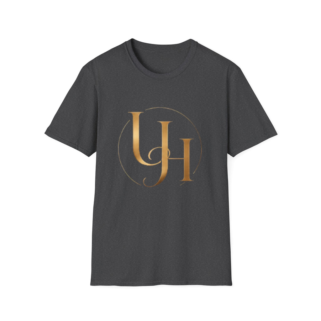 UH Monogram T-Shirt — Elegant Gold Initials Tee