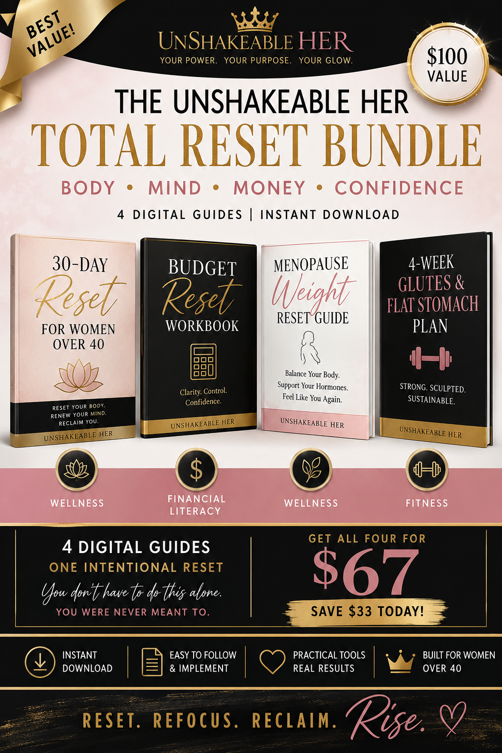 UnShakeable Her Total Reset Bundle